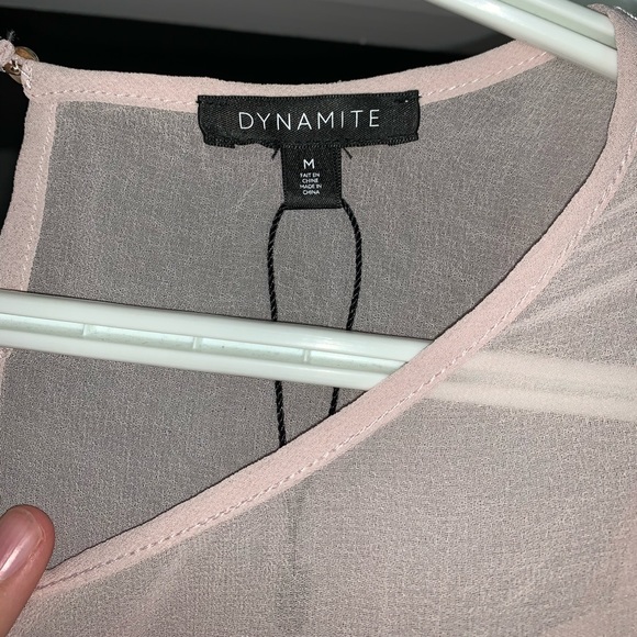 Dynamite Sheer Bodysuit with Lace - Picture 2 of 4